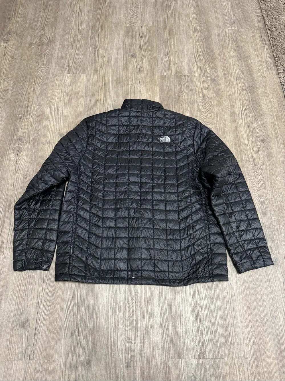 North Face Thermoball Puffer Jacket XL Black Quilted Full Zip Preppy Outdoor Men